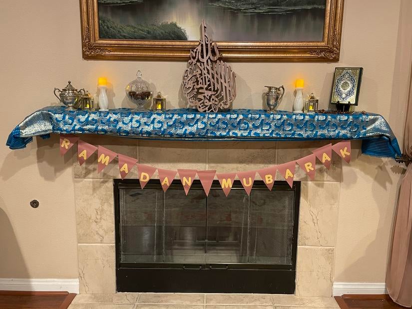 Mariam Danish and her family decorate for Ramadan. Photo courtesy of Mariam Danish)
